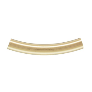 1196 - 14/20 Gold Filled 3x20mm Gold Filled Curved Tube 1196 - 14/20 Gold Filled 3x20mm Gold Filled Curved Tube