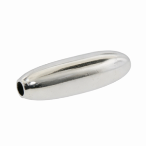 1216 - 15mm Sterling Silver Rice Beads 1216 - 15mm Sterling Silver Rice Beads