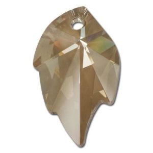 # 6735 - 26x16mm Swarovski Leaf Pendants - Golden Shadow # 6735 - 26x16mm Swarovski Leaf Pendants - Golden Shadow
