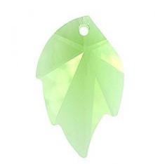 # 6735 - 26x16mm Swarovski Leaf Pendants - Peridot # 6735 - 26x16mm Swarovski Leaf Pendants - Peridot
