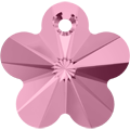 # 6744 - 14mm Swarovski Flower Pendant - Light Rose # 6744 - 14mm Swarovski Flower Pendant - Light Rose