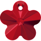 # 6744 - 14mm Swarovski Flower Pendant - Light Siam # 6744 - 14mm Swarovski Flower Pendant - Light Siam