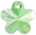 # 6744 - 14mm Swarovski Flower Pendant - Peridot # 6744 - 14mm Swarovski Flower Pendant - Peridot