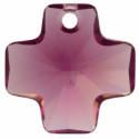 # 6866 - 20mm Swarovski Cross Pendant - Amethyst
