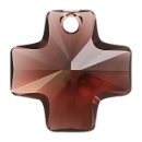 # 6866 - 20mm Swarovski Cross Pendant - Burgundy