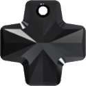 # 6866 - 20mm Swarovski Cross Pendant - Jet