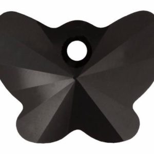 # 6754 - 18mm Swarovski Butterfly Pendant - Jet # 6754 - 18mm Swarovski Butterfly Pendant - Jet