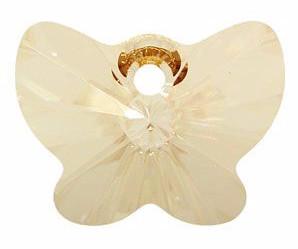 # 6754 - 18mm Swarovski Butterfly Pendant - Golden Shadow # 6754 - 18mm Swarovski Butterfly Pendant - Golden Shadow