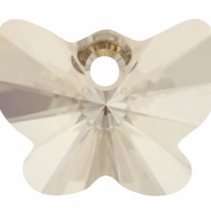 # 6754 - 18mm Swarovski Butterfly Pendant - Silver Shade # 6754 - 18mm Swarovski Butterfly Pendant - Silver Shade