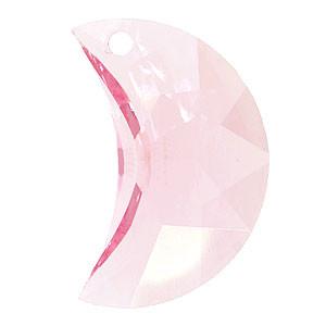 # 6722 - 30mm Swarovski Moon Pendant - Rosaline