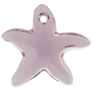 # 6721 - 20mm Swarovski Starfish Pendant - Light Amethyst