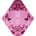 # 6301 - 6mm Swarovski Top Hole Bicone Pendant- Rose # 6301 - 6mm Swarovski Top Hole Bicone Pendant- Rose