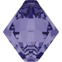 # 6301 - 6mm Swarovski Top Hole Bicone Pendant- Tanzanite # 6301 - 6mm Swarovski Top Hole Bicone Pendant- Tanzanite