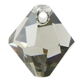 # 6301 - 6mm Swarovski Top Hole Bicone Pendant- Black Diamond # 6301 - 6mm Swarovski Top Hole Bicone Pendant- Black Diamond