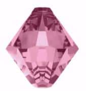 # 6301 - 6mm Swarovski Top Hole Bicone Pendant- Light Rose # 6301 - 6mm Swarovski Top Hole Bicone Pendant- Light Rose