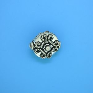 15183 - Bali Silver Bead 17x14mm 15183 - Bali Silver Bead 17x14mm