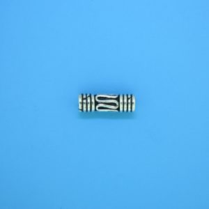 15195 - Bali Silver Cylindrical Bead 3.5x13mm