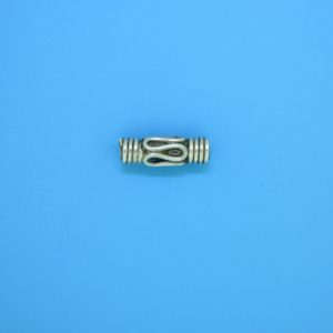 15196 - Bali Silver Cylindrical Bead 4.5x13mm