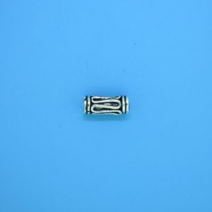 15198 - Bali Silver Cylindrical Bead 4.5x11mm