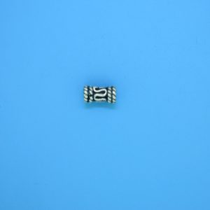 15200 - Bali Silver Cylindrical Bead 4x7.5mm
