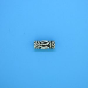 15202 - Bali Silver Cylindrical Bead 5x12mm