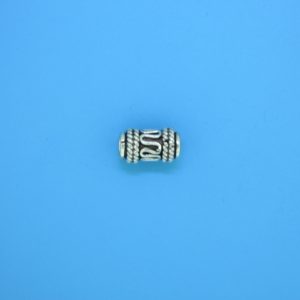15203 - Bali Silver Cylindrical Bead 6x11mm