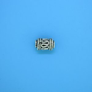 15204 - Bali Silver Cylindrical Bead 6x9.5mm
