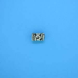15206 - Bali Silver Cylindrical Bead 5x8mm 15206 - Bali Silver Cylindrical Bead 5x8mm