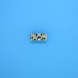 15207 - Bali Silver Cylindrical Bead 5x12mm 15207 - Bali Silver Cylindrical Bead 5x12mm