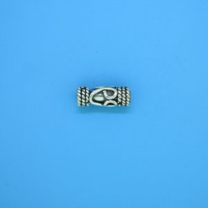 15209 - Bali Silver Cylindrical Bead 5x12mm 15209 - Bali Silver Cylindrical Bead 5x12mm