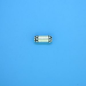 15222 - Bali Silver Cylindrical Bead 4x10mm 15222 - Bali Silver Cylindrical Bead 4x10mm