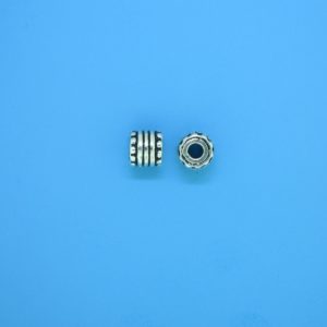 15226 - Bali Silver Cylindrical Bead 6x6mm 15226 - Bali Silver Cylindrical Bead 6x6mm