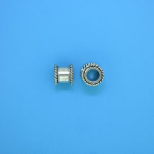 15227 - Bali Silver Cylindrical Bead 7x7mm 15227 - Bali Silver Cylindrical Bead 7x7mm