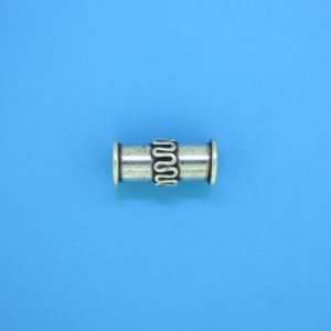 15235 - Bali Silver Cylindrical Bead 8x15mm 15235 - Bali Silver Cylindrical Bead 8x15mm