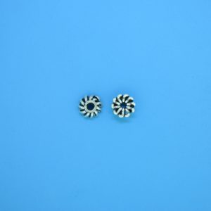 15250 - Bali Silver Tiny Granulated Bead Cap 15250 - Bali Silver Tiny Granulated Bead Cap