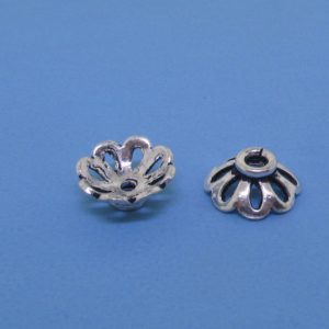15252 - Bali Silver Bead Cap 4x9mm 15252 - Bali Silver Bead Cap 4x9mm