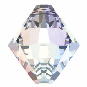 # 6301 - 8mm Swarovski Top Hole Bicone Pendant- Crystal AB # 6301 - 8mm Swarovski Top Hole Bicone Pendant- Crystal AB