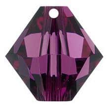 #6301 - 8mm Swarovski Top Hole Bicone Pendant- Amethyst #6301 - 8mm Swarovski Top Hole Bicone Pendant- Amethyst