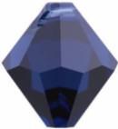 #6301 - 8mm Swarovski Top Hole Bicone Pendant- Dark Indigo #6301 - 8mm Swarovski Top Hole Bicone Pendant- Dark Indigo