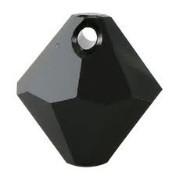 #6301 - 8mm Swarovski Top Hole Bicone Pendant- Jet #6301 - 8mm Swarovski Top Hole Bicone Pendant- Jet