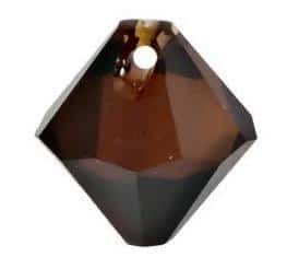 #6301 - 8mm Swarovski Top Hole Bicone Pendant- Mocca #6301 - 8mm Swarovski Top Hole Bicone Pendant- Mocca