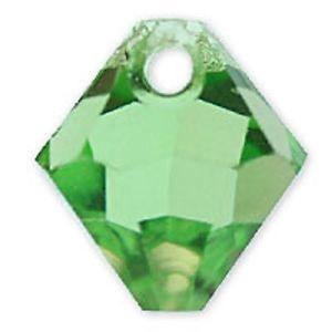 #6301 - 8mm Swarovski Top Hole Bicone Pendant- Peridot #6301 - 8mm Swarovski Top Hole Bicone Pendant- Peridot