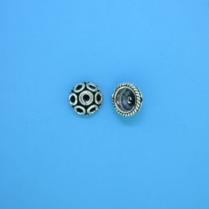 15257 - Bali Silver Bead Cap 4x8mm 15257 - Bali Silver Bead Cap 4x8mm