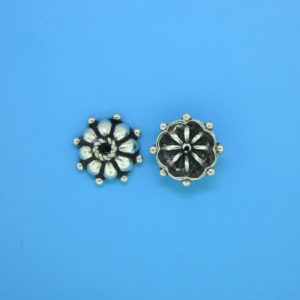 15271 - Bali Silver Bead Cap 3x9mm 15271 - Bali Silver Bead Cap 3x9mm