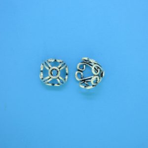 15273 - Bali Silver Bead Cap 7x11mm 15273 - Bali Silver Bead Cap 7x11mm