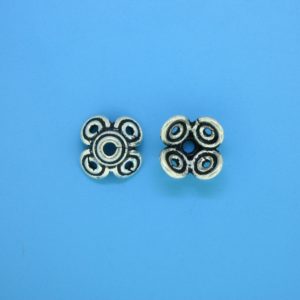 15274 - Bali Silver Bead Cap 6x11.5mm 15274 - Bali Silver Bead Cap 6x11.5mm