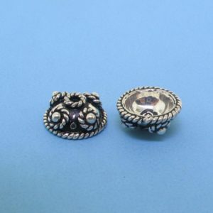 15283 - Bali Silver Bead Cap 4.5x10mm 15283 - Bali Silver Bead Cap 4.5x10mm