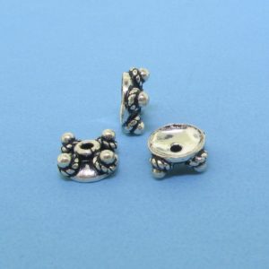 15255 - Bali Silver Bead Cap 3x7mm 15255 - Bali Silver Bead Cap 3x7mm