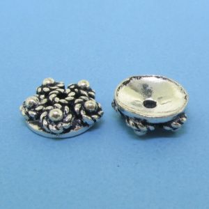 15266 - Bali Silver Bead Cap 3x9mm 15266 - Bali Silver Bead Cap 3x9mm