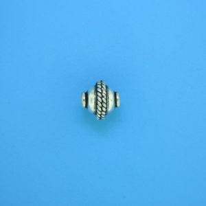 15297 - Bali Silver Bead 9x9mm 15297 - Bali Silver Bead 9x9mm